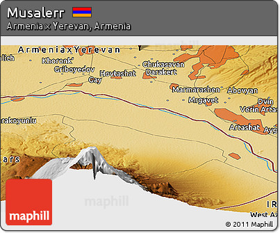 Physical Panoramic Map of Musalerr