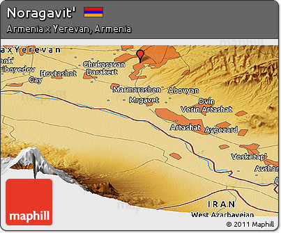 Physical Panoramic Map of Noragavit'