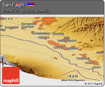 Physical Panoramic Map of Sarit'agh