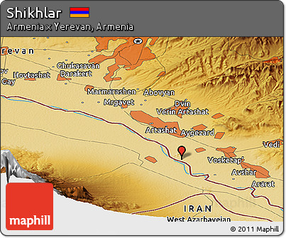 Physical Panoramic Map of Shikhlar