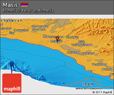 Political Panoramic Map of Masis