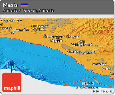 Political Panoramic Map of Masis
