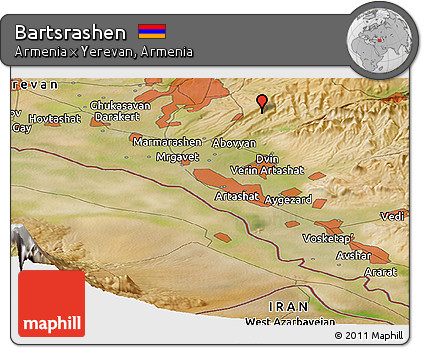 Satellite Panoramic Map of Bartsrashen