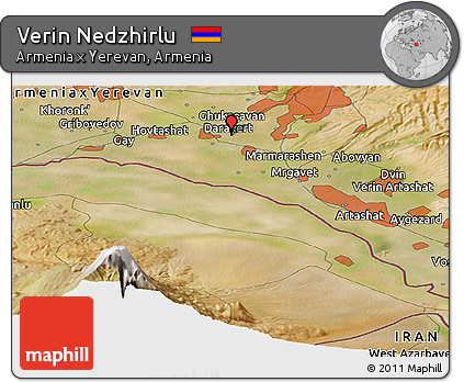 Satellite Panoramic Map of Verin Nedzhirlu