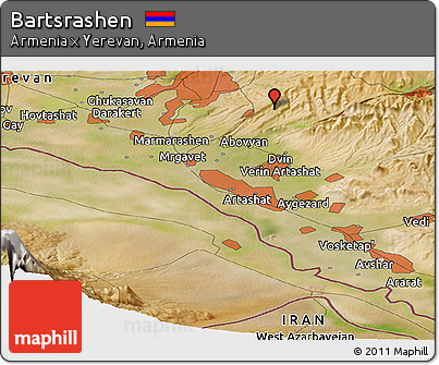 Satellite Panoramic Map of Bartsrashen