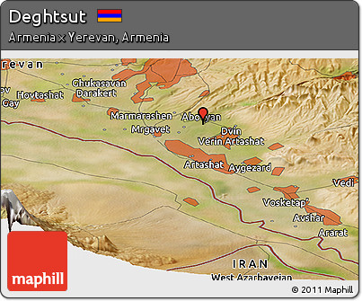 Satellite Panoramic Map of Deghtsut
