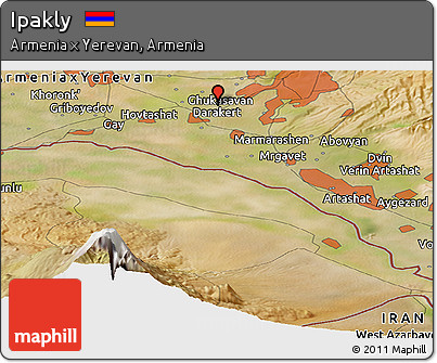 Satellite Panoramic Map of Ipakly