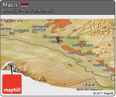 Satellite Panoramic Map of Masis