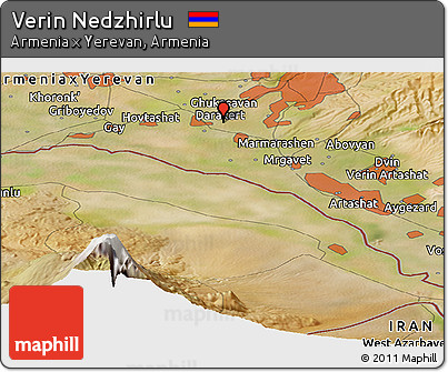 Satellite Panoramic Map of Verin Nedzhirlu
