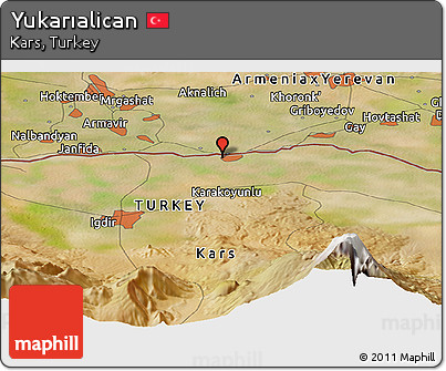 Satellite Panoramic Map of Yukarıalican