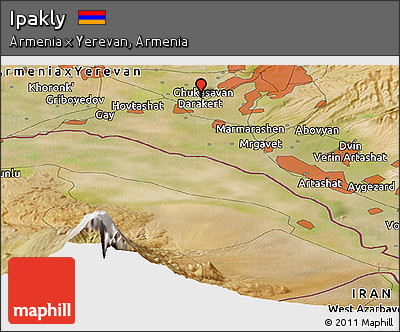 Satellite Panoramic Map of Ipakly
