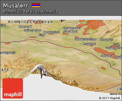 Satellite Panoramic Map of Musalerr