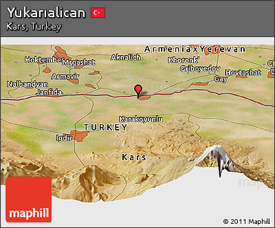 Satellite Panoramic Map of Yukarıalican