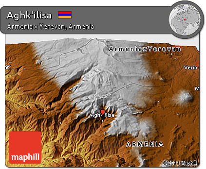 Physical 3D Map of Aghk'ilisa