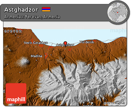 Physical 3D Map of Astghadzor