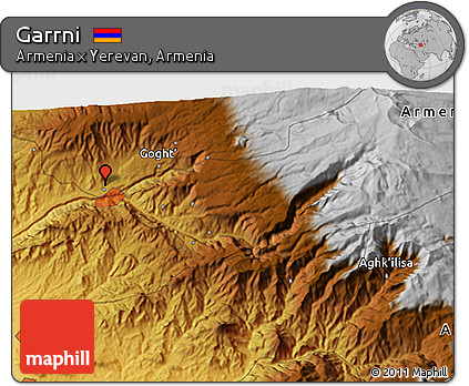 Physical 3D Map of Garrni