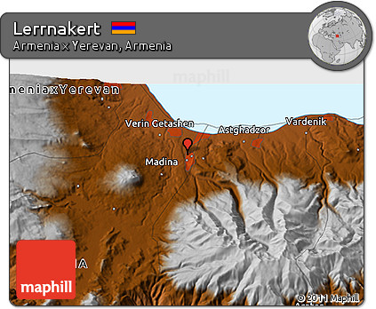Physical 3D Map of Lerrnakert