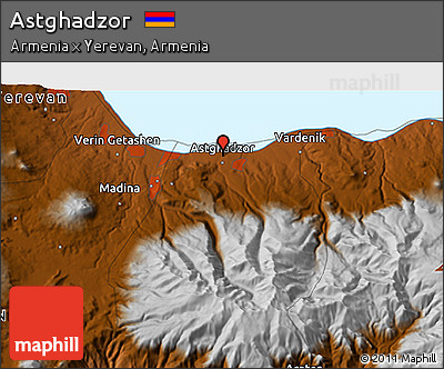 Physical 3D Map of Astghadzor