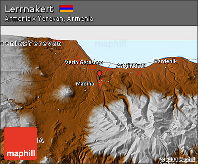 Physical 3D Map of Lerrnakert