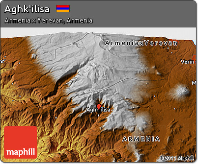 Physical 3D Map of Aghk'ilisa