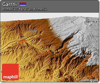 Physical 3D Map of Garrni