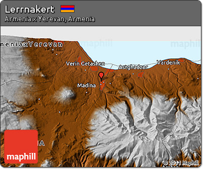 Physical 3D Map of Lerrnakert