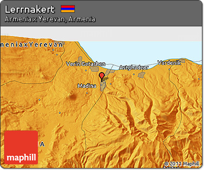 Political 3D Map of Lerrnakert