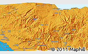 Political 3D Map of Hermon