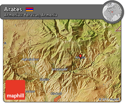 Satellite 3D Map of Arates