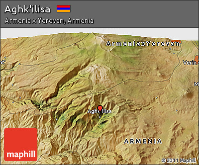 Satellite 3D Map of Aghk'ilisa