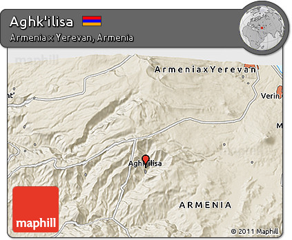 Shaded Relief 3D Map of Aghk'ilisa