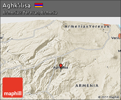 Shaded Relief 3D Map of Aghk'ilisa