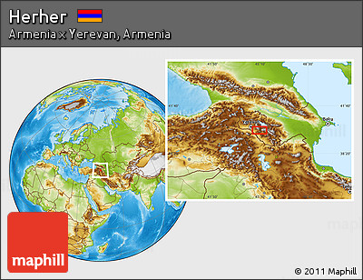 Physical Location Map of Herher