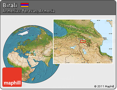 Satellite Location Map of Birali