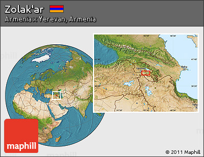 Satellite Location Map of Zolak'ar