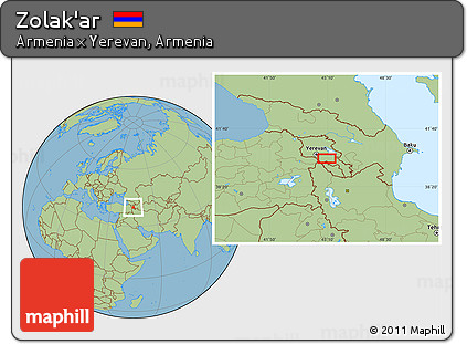 Savanna Style Location Map of Zolak'ar