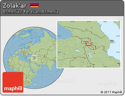 Savanna Style Location Map of Zolak'ar