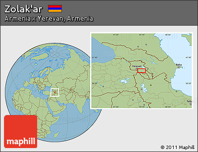 Savanna Style Location Map of Zolak'ar