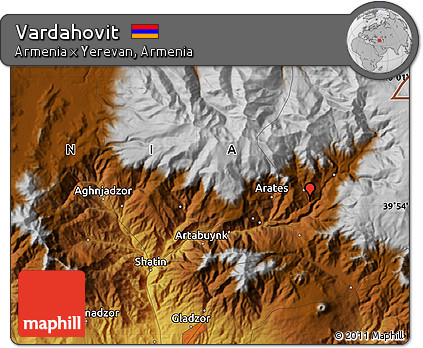 Physical Map of Vardahovit