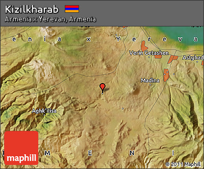 Satellite Map of Kizilkharab