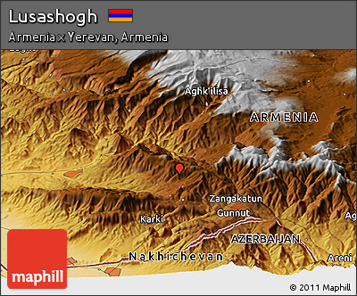 Physical Panoramic Map of Lusashogh