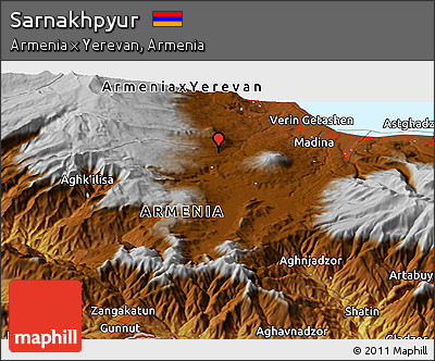 Physical Panoramic Map of Sarnakhpyur