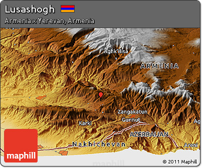Physical Panoramic Map of Lusashogh