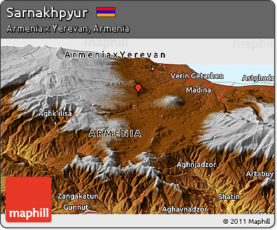 Physical Panoramic Map of Sarnakhpyur