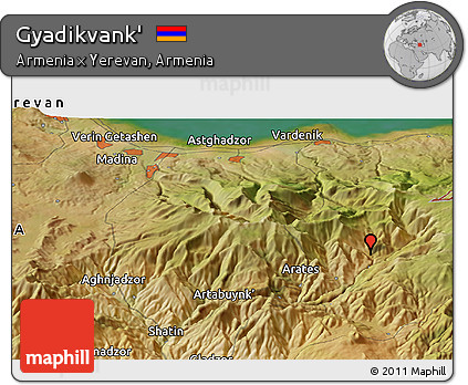 Satellite Panoramic Map of Gyadikvank'