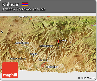 Satellite Panoramic Map of Kalasar