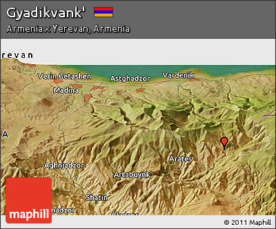 Satellite Panoramic Map of Gyadikvank'