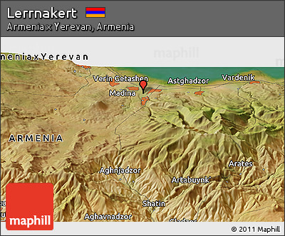 Satellite Panoramic Map of Lerrnakert