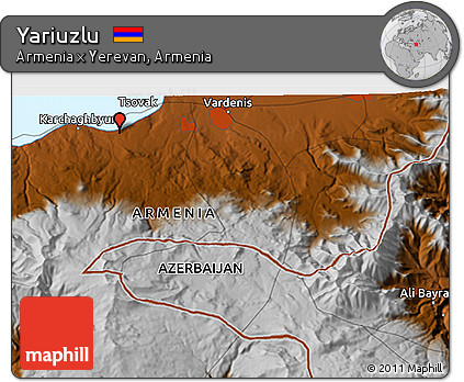 Physical 3D Map of Yariuzlu