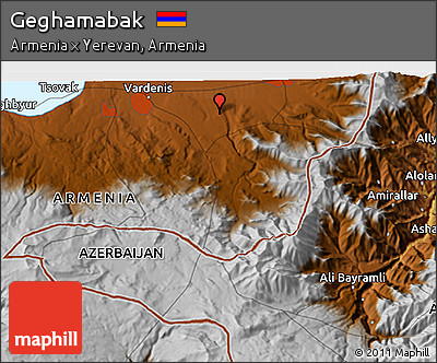 Physical 3D Map of Geghamabak